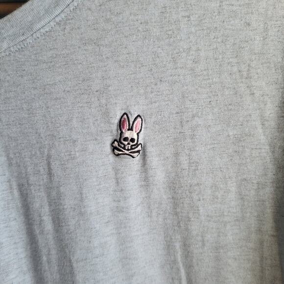 Mens Psycho Bunny v-neck blue 6 large 100% Pima cotton tee t shirt - Picture 4 of 6